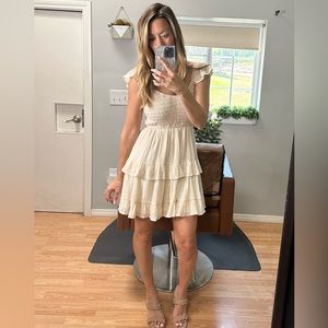 Off white flirty sundress